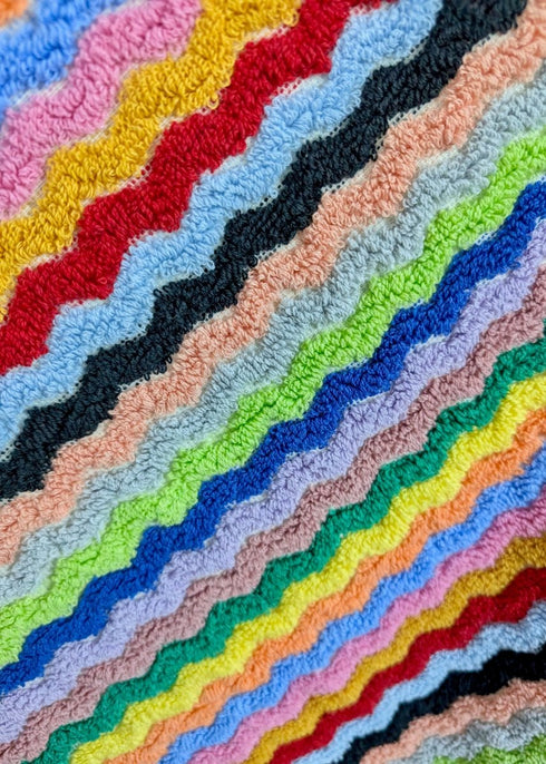 Limited Edition Rainbow Ripple Turkish Towel – Plush, Colorful, 100% Cotton Bath & Pool Towel (35" x 70") - The Bali Market